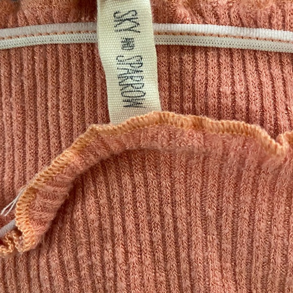 Ribbed pink tube top - Picture 3 of 3